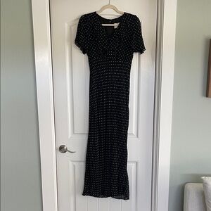 Vintage Black Polka Dot Dress